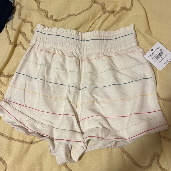 O’Neill White High Waisted Shorts - Size M - Picture 1 of 5